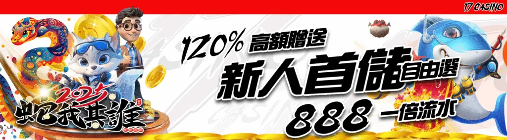 17娛樂城優惠有多猛?體驗金、首儲贈、每日返水與簽到獎勵通通都有 2 17娛樂城優惠:新人首儲120%高額贈送 888一倍流水